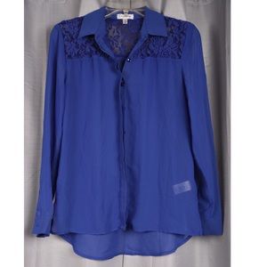 Purple Long Sleeve Button Up